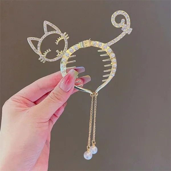 Children's Hair Clip Pearl Tassel hair accessory - Montreal Local Stock