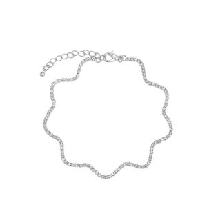 Cubic Zirconia Anklet 7070000003 - Montreal Local Stock