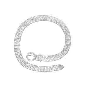 Cubic Zirconia Belt BT0034 - Montreal Local Stock