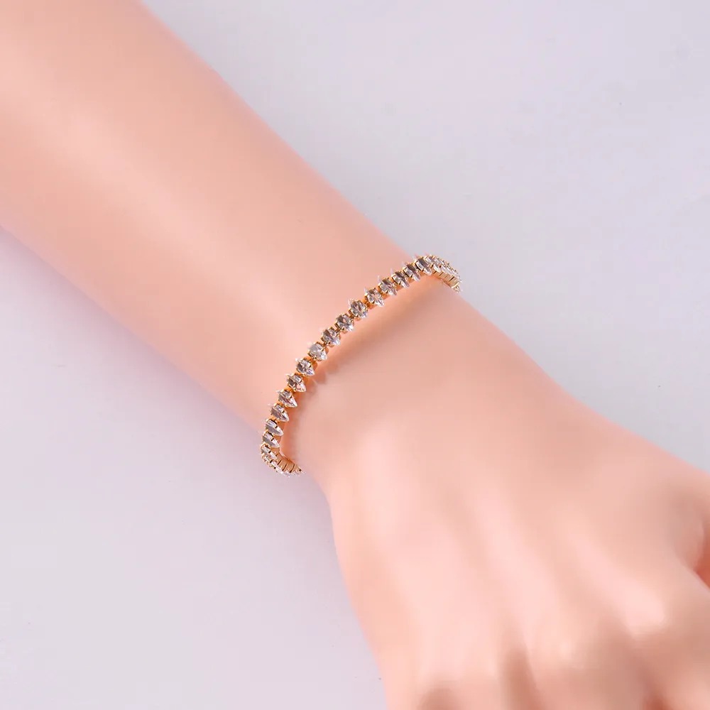 Cubic Zirconia Bracelet LB0429 - Montreal Local Stock