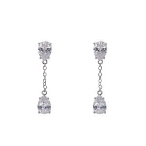 Cubic Zirconia Earrings 3510021B - Montreal Local Stock