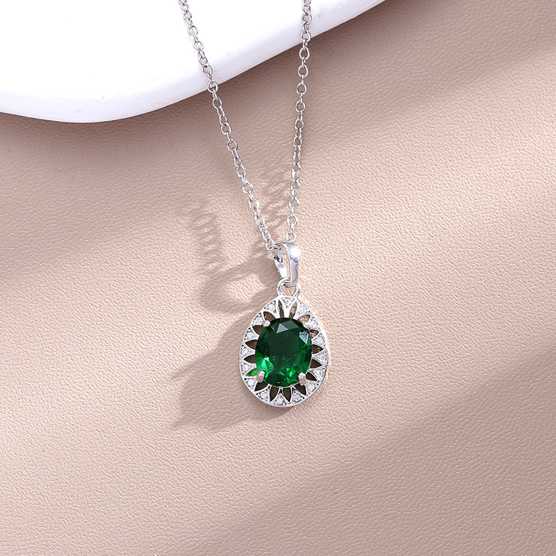 Cubic Zirconia Pendant 3500162B - Montreal Local Stock
