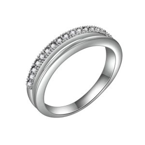 Cubic Zirconia Rings LR0008 - Montreal Local Stock