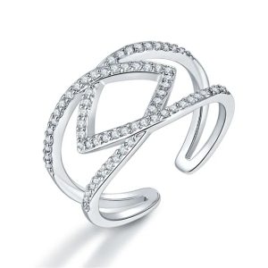 Cubic Zirconia Rings LR0040 - Montreal Local Stock