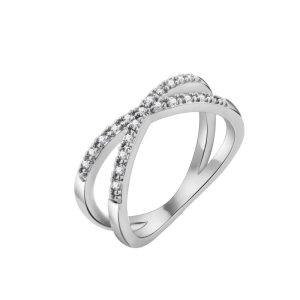 Cubic Zirconia Rings LR0097 - Montreal Local Stock