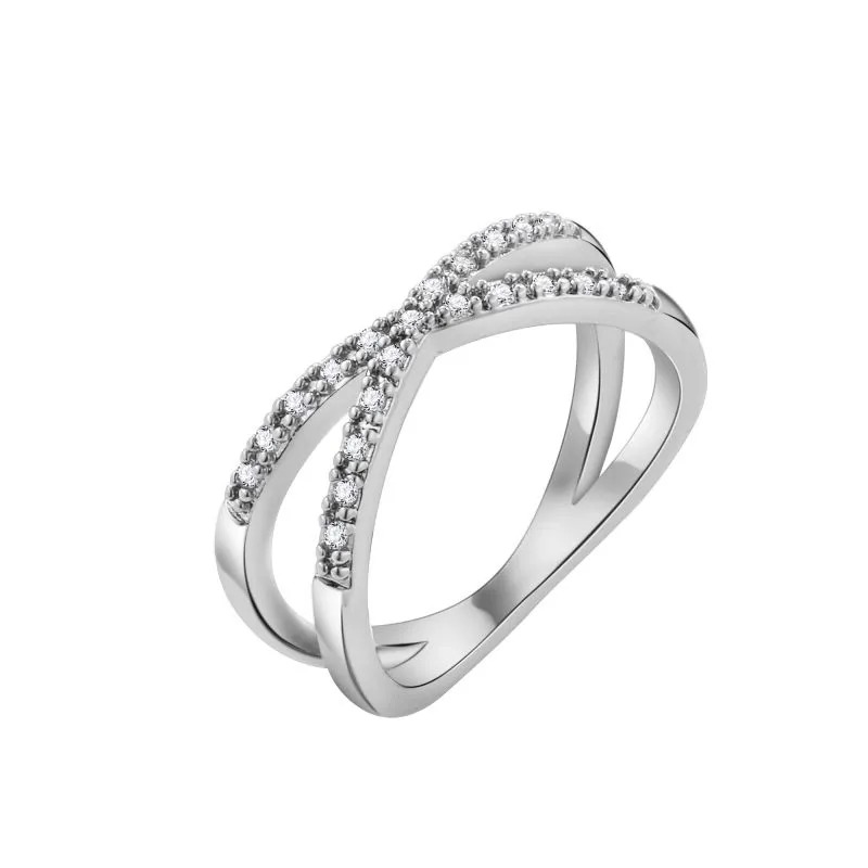 Cubic Zirconia Rings LR0097 - Montreal Local Stock