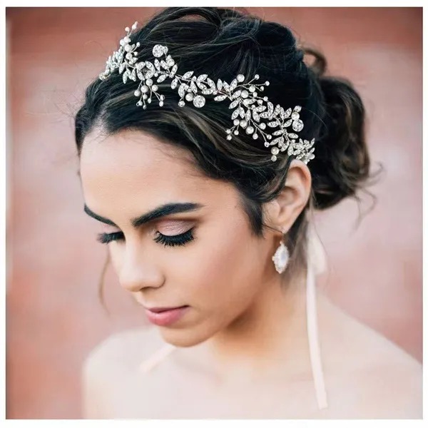 Pearl and rhinestone headband for bridesmaids - Montreal Local Stock