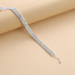 Rhinestone Choker CH0017B - Montreal Local Stock