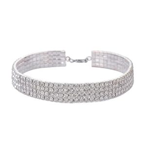 Rhinestone Choker CH0018 - Montreal Local Stock