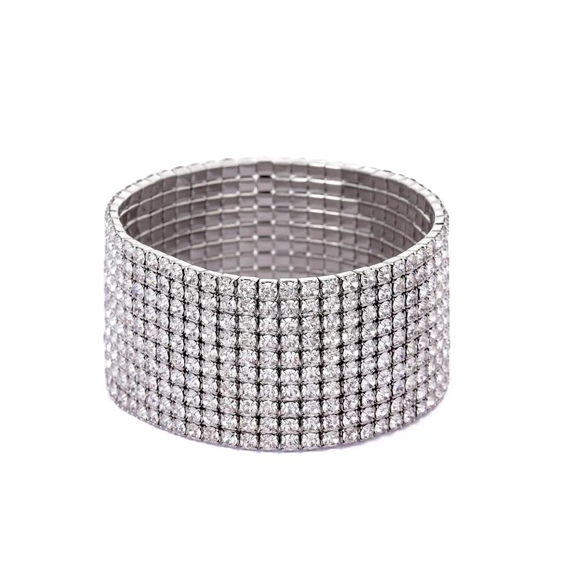 Rhinestone Stretch Bracelet 1230000030 - Montreal Local Stock