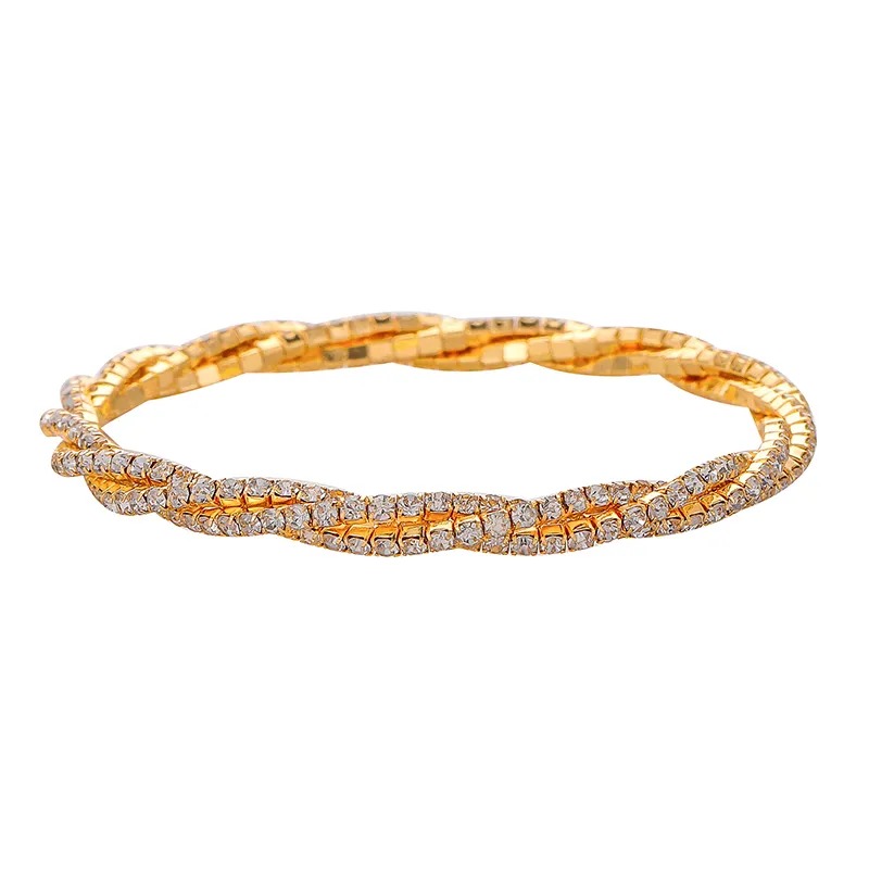 Rhinestone Stretch Bracelet 3820002 - Montreal Local Stock