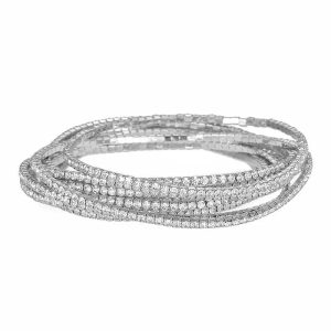 Rhinestone Stretch Bracelet 7030003 - Montreal Local Stock
