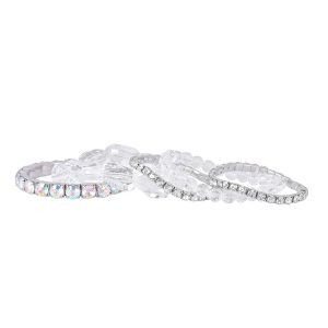 Rhinestone Stretch Bracelet LB0283 - Montreal Local Stock