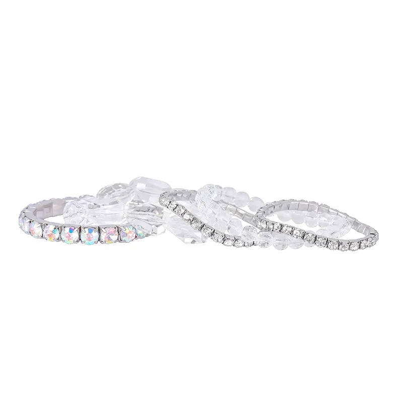 Rhinestone Stretch Bracelet LB0283 - Montreal Local Stock