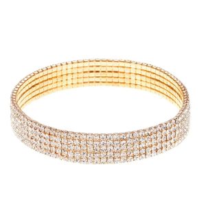 Rhinestone Stretch Bracelet LB0286 - Montreal Local Stock