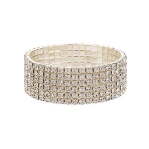 Rhinestone Stretch Bracelet LB0334 - Montreal Local Stock