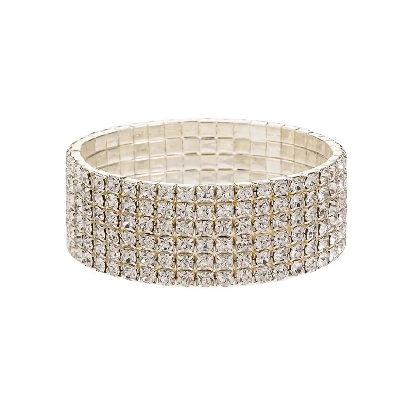 Rhinestone Stretch Bracelet LB0334 - Montreal Local Stock