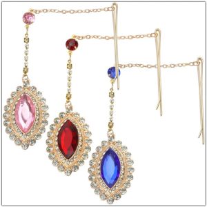 The Colorful Sparkling Rhinestone Forehead Pendant Hair Chain! - Montreal Local Stock